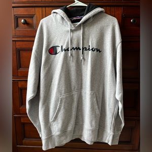 Champion grey XL mens hoodie